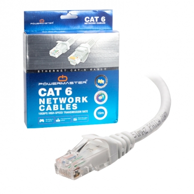 Powermaster CAT 6 Ethernet RJ45 İnternet Kablosu 15 Metre