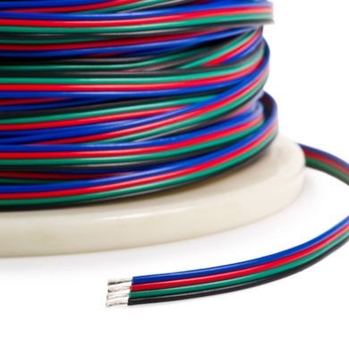 RGB Dörtlü Bitişik Kablo 1 Metre 