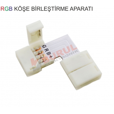 RGB Şerit Led Köşe Birleştirme Aparatı 10mm